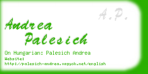 andrea palesich business card